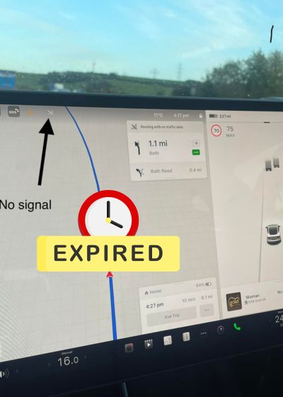 Tesla Premium Connectivity Subscription Expired