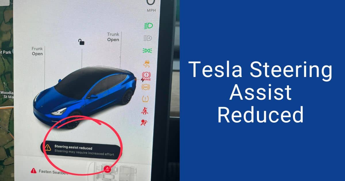 Tesla Steering Assist Reduced