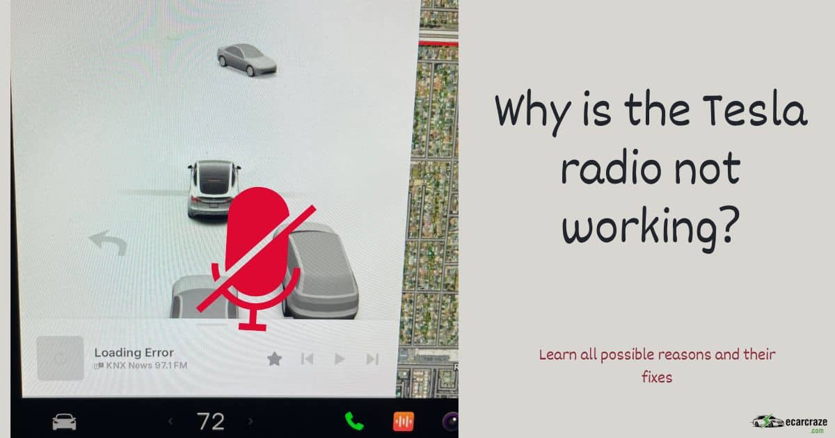 Why is the Tesla radio not working