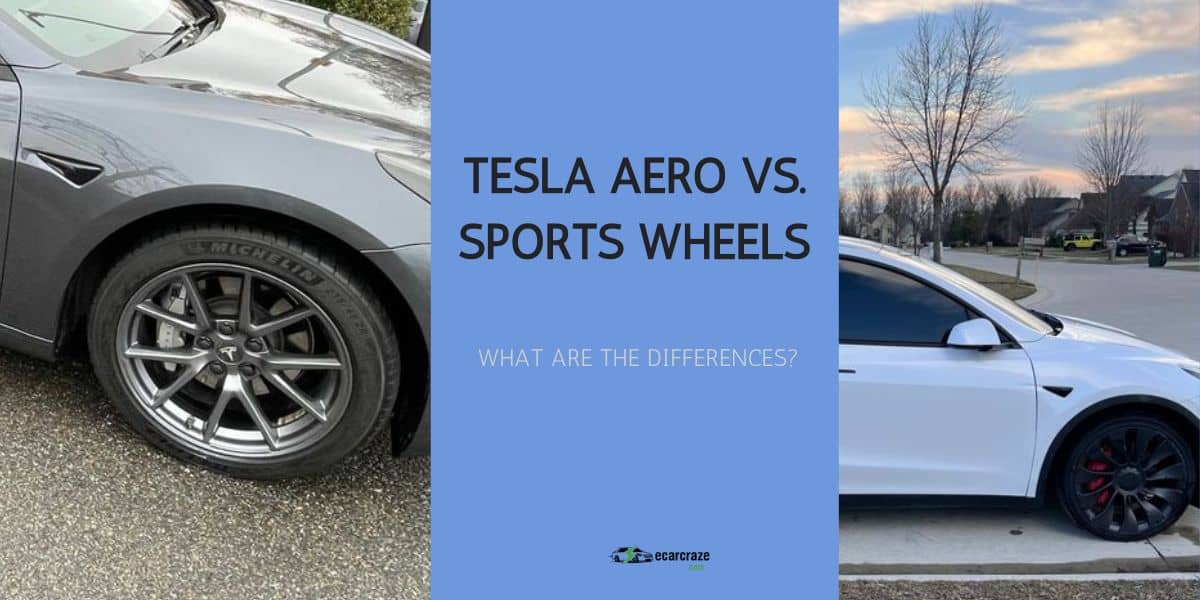 Comparison Between Tesla Aero Vs. Sports Wheels