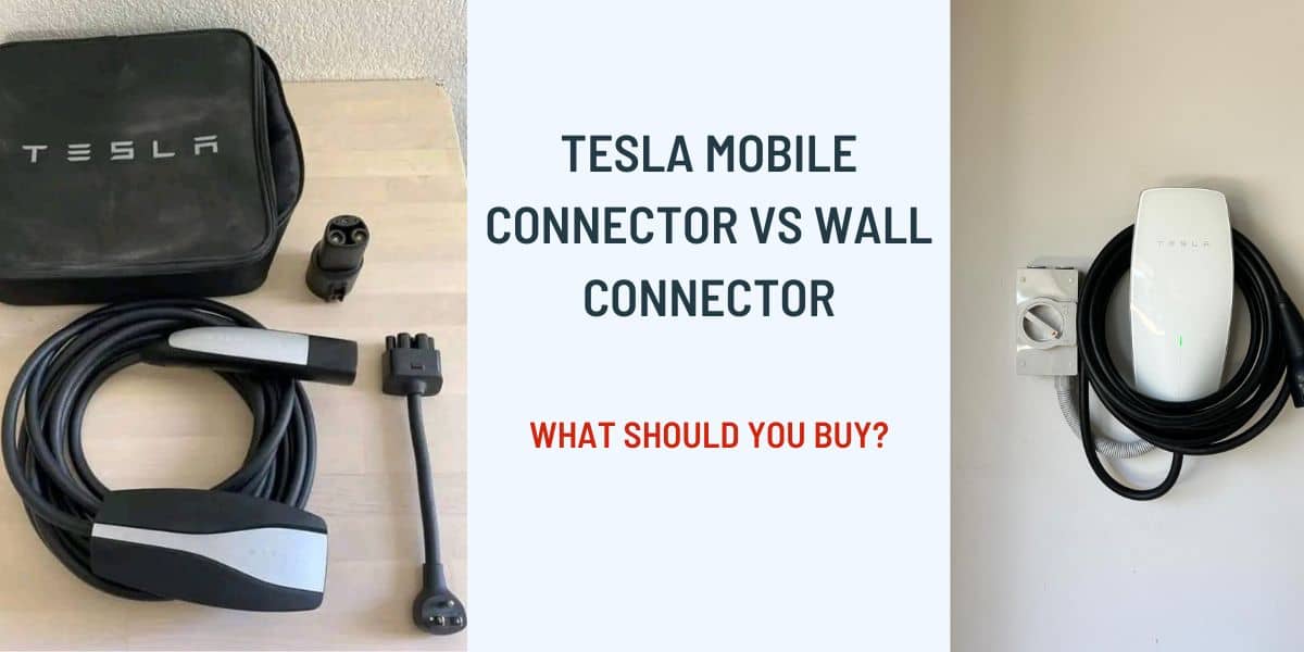 Comparison between Tesla mobile connector and wall connector