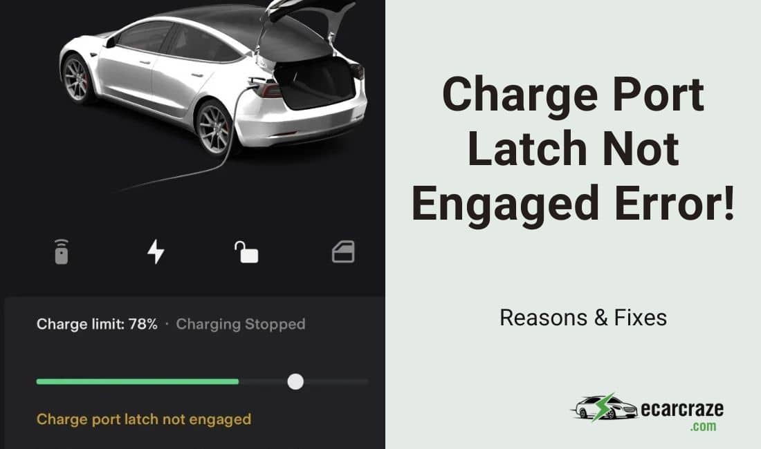Tesla Charge Port Latch Not Engaged