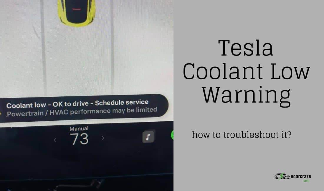 Tesla Coolant Low Warning