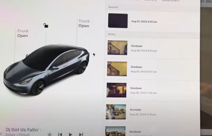 A list of recorded videos