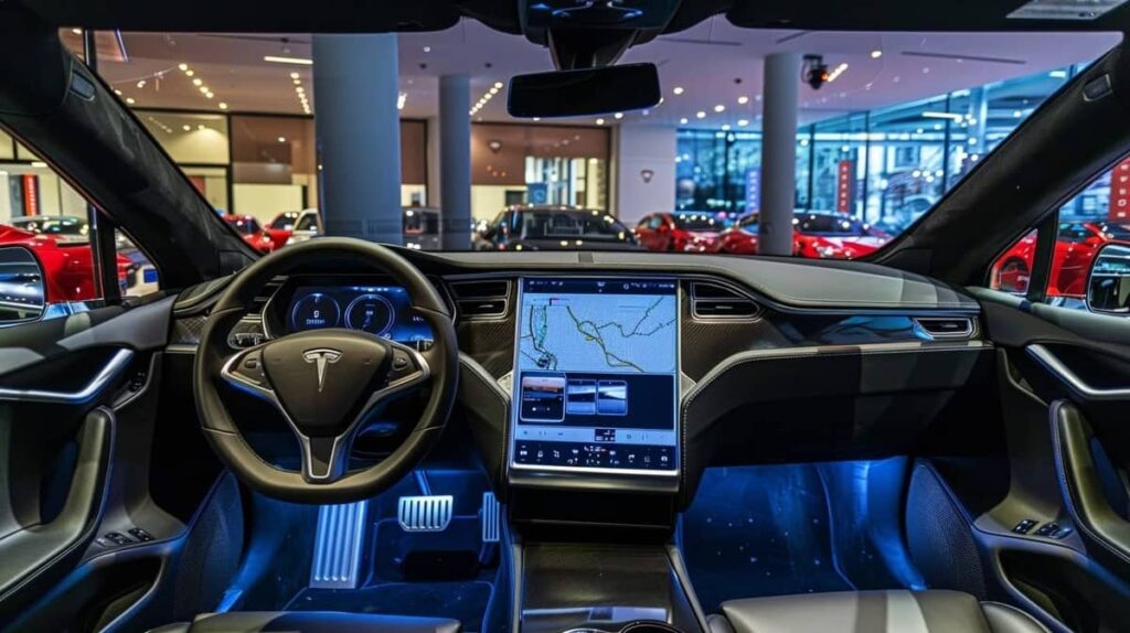 Tesla black vs white interior